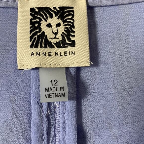 Anne Klein size 12 top lavender with lavender lace overlay - Picture 4 of 8